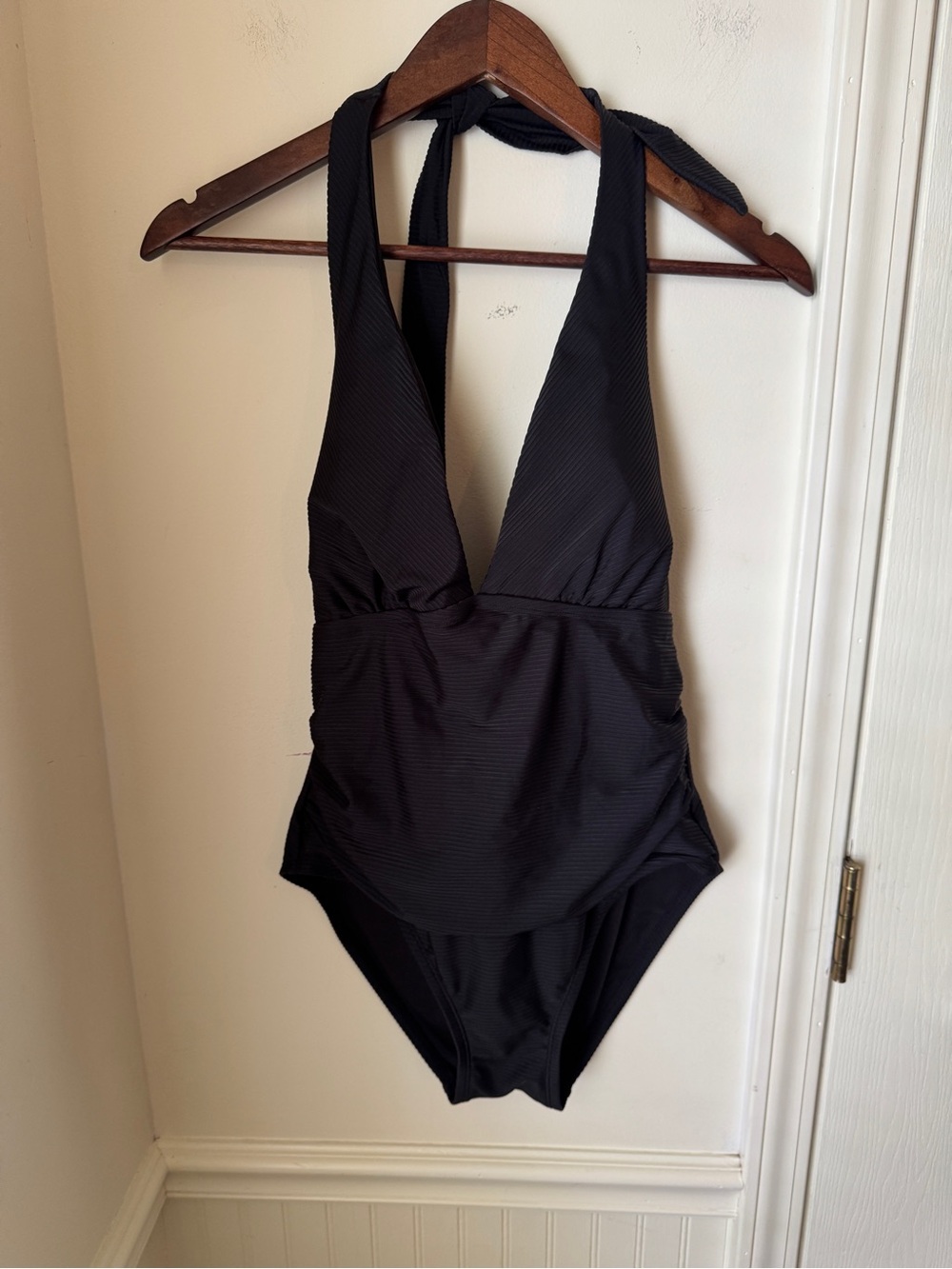 Tommy‎ Hilfiger Black One-Piece Swimsuit